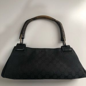 Vintage Gucci Canvas Pochette Bag